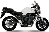 Escape Doble Sin Catalizador Con Homologación Acústica Suono Acero Negro Carbono - Mivv Compatible Con Yamaha Fz-6 Fazer (2007-2011)