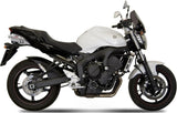 Escape Doble Con Homologación Acústica Oval Acero - Mivv Compatible Con Yamaha Fz-6 Fazer (2004-2011)