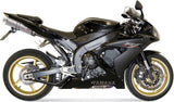 Dual Exhaust System With Sound Certification Oval Stainless Steel - Mivv Compatible With Yamaha Yzf 1000 R1 (2004-2006)