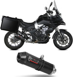 Exhaust Tip With Noise Certification Oval Carbon Carbon - Mivv Compatible With Voge Valico 500 Ds (2021-2024)