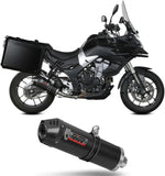 Tubo De Escape Con Homologación Acústica Oval Carbono Carbono - Mivv Compatible Con Voge Valico 500 Ds (2021-2024)