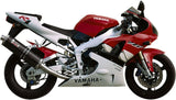 Tubo De Escape Con Homologación Acústica Oval Carbono - Mivv Compatible Con Yamaha Yzf 1000 R1 (1998-2001)