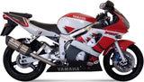 Tubo De Escape Con Homologación Acústica Suono Acero Carbono - Mivv Compatible Con Yamaha Yzf 600 R6 (1999-2002)