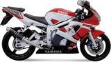 Tubo De Escape Con Homologación Acústica Gp Acero Negro - Mivv Compatible Con Yamaha Yzf 600 R6 (1999-2002)