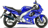 Exhaust Tip With Noise Certification Oval Carbon - Mivv Compatible With Yamaha Yzf 600 Thundercat (1996-2001)