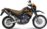 Escape Doble Sin Catalizador Con Homologación Acústica Oval Carbono Carbono - Mivv Compatible Con Yamaha Xt 660 X (2004-2016)