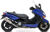Sistema De Escape Completo Sin Catalizador Y Con Homologación Acústica Oval Acero - Mivv Compatible Con Yamaha T-Max 500 (2001-2007)
