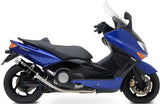 Complete Non-Catalytic Exhaust System With Sound Certification Gp Steel Black - Mivv Compatible With Yamaha T-Max 500 (2001-2007)