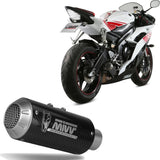 Tubo De Escape Con Homologación Acústica Mk3 Carbono - Mivv Compatible Con Yamaha Yzf 600 R6 (2006-2016)