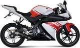 Sistema De Escape Completo Sin Catalizador Y Con Homologación Acústica Gp Carbono - Mivv Compatible Con Yamaha Yzf-R 125 (2008-2013)
