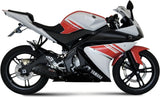 Sistema De Escape Completo Con Catalizador Y Homologación Acústica Suono Acero Negro Carbono - Mivv Compatible Con Yamaha Yzf-R 125 (2008-2013)