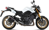 Tubo De Escape Con Homologación Acústica Gp Acero Negro - Mivv Compatible Con Yamaha Fz-8 (2010-2016)