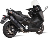 Sistema De Escape Completo Sin Catalizador Y Con Homologación Acústica Speed Edge Acero Negro Carbono - Mivv Compatible Con Yamaha T-Max 530 (2012-2016)