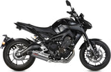 Sistema De Escape Completo Con Catalizador Y Homologación Acústica Oval Titano Carbono - Mivv Compatible Con Yamaha Mt-09 (2013-2020)