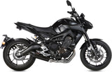 Complete Catalytic Exhaust System With Sound Certification Suono Steel Black Carbon - Mivv Compatible With Yamaha Mt-09 (2013-2020)