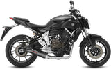 Sistema De Escape Completo Sin Catalizador Y Con Homologación Acústica Oval Carbono Carbono - Mivv Compatible Con Yamaha Mt-07 (2014-2024)