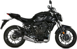 Sistema De Escape Completo Con Catalizador Y Homologación Acústica Delta Race Acero Carbono - Mivv Compatible Con Yamaha Mt-07 (2014-2020)