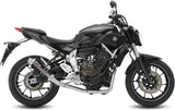 Complete Non-Catalytic Exhaust System With Sound Certification Gp Carbon - Mivv Compatible With Yamaha Mt-07 (2014-2024)