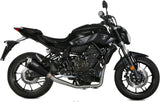 Complete Non-Catalytic Exhaust System With Sound Certification Delta Race Steel Black Carbon - Mivv Compatible With Yamaha Mt-07 (2014-2024)