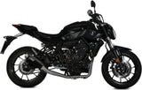 Complete Non-Catalytic Exhaust System With Sound Certification Gppro Steel Black - Mivv Compatible With Yamaha Mt-07 (2014-2020)