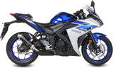 Exhaust Tip With Noise Certification Gp Steel Black - Mivv Compatible With Yamaha Yzf-R3 (2015-2024)