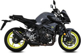 Tubo De Escape Con Homologación Acústica Suono Acero Negro Carbono - Mivv Compatible Con Yamaha Mt-10 (2016-2022)