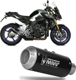 Tubo De Escape Con Homologación Acústica Mk3 Acero Negro - Mivv Compatible Con Yamaha Mt-10 (2016-2022)