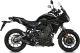 Sistema De Escape Completo Sin Catalizador Y Con Homologación Acústica Speed Edge Acero Negro Carbono - Mivv Compatible Con Yamaha Tracer 700 (2016-2024)