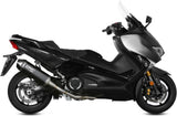 Sistema De Escape Completo Sin Catalizador Y Con Homologación Acústica Speed Edge Acero Negro Carbono - Mivv Compatible Con Yamaha T-Max 530 (2017-2019)