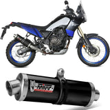 Tubo De Escape Con Homologación Acústica Oval Acero Negro - Mivv Compatible Con Yamaha Ténéré 700 (2019-2024)