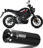 Sistema De Escape Completo Con Catalizador Y Homologación Acústica Hr-1 Acero Negro - Mivv Compatible Con Yamaha Xsr 125 (2022-2024)
