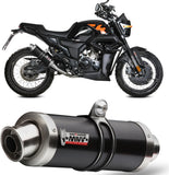 Sistema De Escape Completo Con Catalizador Y Homologación Acústica Gp Acero Negro - Mivv Compatible Con Zontes Zt 125 Gk (2021-2024)