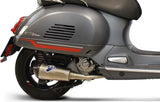 Tubo De Escape Sin Homologación Acústica Relevance Acero Inox Copa Carbono - Termignoni Compatible Con Piaggio Vespa 250 - 300 (2008-2022)