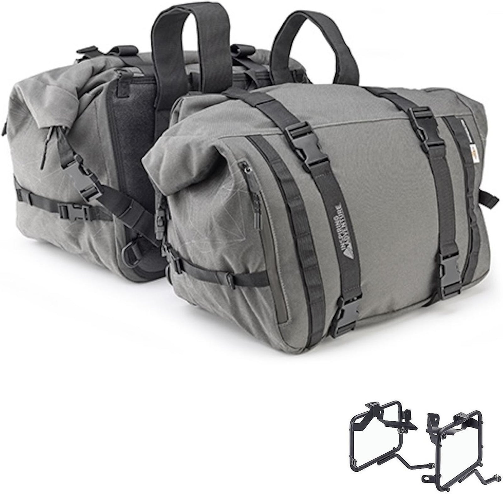 Side Bags Ra316 + Side Bags Holder - Kappa Moto Compatible With Moto Guzzi V7 850 Stone (2021-2023)