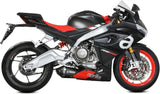 Sistema De Escape Completo Sin Catalizador Y Sin Homologación Acústica Delta Race Acero Negro Carbono - Mivv Compatible Con Aprilia Rs 660 (2020-2024)