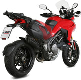 Tubo De Escape Sin Catalizador Y Sin Homologación Acústica Suono Acero Negro Carbono - Mivv Compatible Con Ducati Multistrada 1200 (2015-2017)