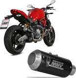Uncatalysed Exhaust System Without Sound Certification Mk3 Carbon - Mivv Compatible With Ducati Monster 821 (2018-2020)