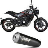 Sistema De Escape Completo Sin Catalizador Y Sin Homologación Acústica X-M1 Acero Negro - Mivv Compatible Con Benelli Leoncino 125 (2022-2024)