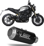 Tubo De Escape Sin Catalizador Y Sin Homologación Acústica Mk3 Carbono - Mivv Compatible Con Benelli Leoncino 800 (2022-2024)