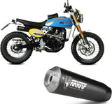 Sistema De Escape Completo Sin Catalizador Y Sin Homologación Acústica X-M1 Acero Negro - Mivv Compatible Con Fantic Motor Caballero 500 (2021-2024)