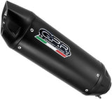 Exhaust Tip Without Sound Certification Furore-X Scooter Black Stainless Steel - Gpr Compatible With Zontes E 350 (2023-2025)