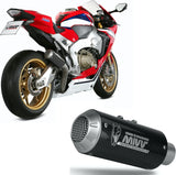 Tubo De Escape Sin Catalizador Y Sin Homologación Acústica Mk3 Carbono - Mivv Compatible Con Honda Cbr 1000 Rr (2017-2019)