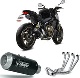 Sistema De Escape Completo Sin Catalizador Y Sin Homologación Acústica Mk3 Acero Negro - Mivv Compatible Con Honda Cbr 650 R (2019-2023)
