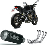Sistema De Escape Completo Sin Catalizador Y Sin Homologación Acústica Mk3 Carbono - Mivv Compatible Con Honda Cbr 650 R (2019-2023)