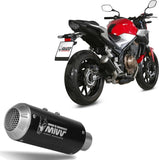 Tubo De Escape Sin Catalizador Y Sin Homologación Acústica Mk3 Acero Negro - Mivv Compatible Con Honda Cb 500 F (2019-2024)