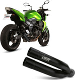 Tubo De Escape Sin Catalizador Y Sin Homologación Acústica Double Gun Acero Negro - Mivv Compatible Con Kawasaki Z 750 (2007-2014)
