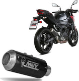 Tubo De Escape Sin Catalizador Y Sin Homologación Acústica Mk3 Carbono - Mivv Compatible Con Kawasaki Ninja 400 (2018-2020)