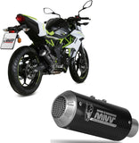 Tubo De Escape Sin Catalizador Y Sin Homologación Acústica Mk3 Carbono - Mivv Compatible Con Kawasaki Ninja 125 (2019-2024)