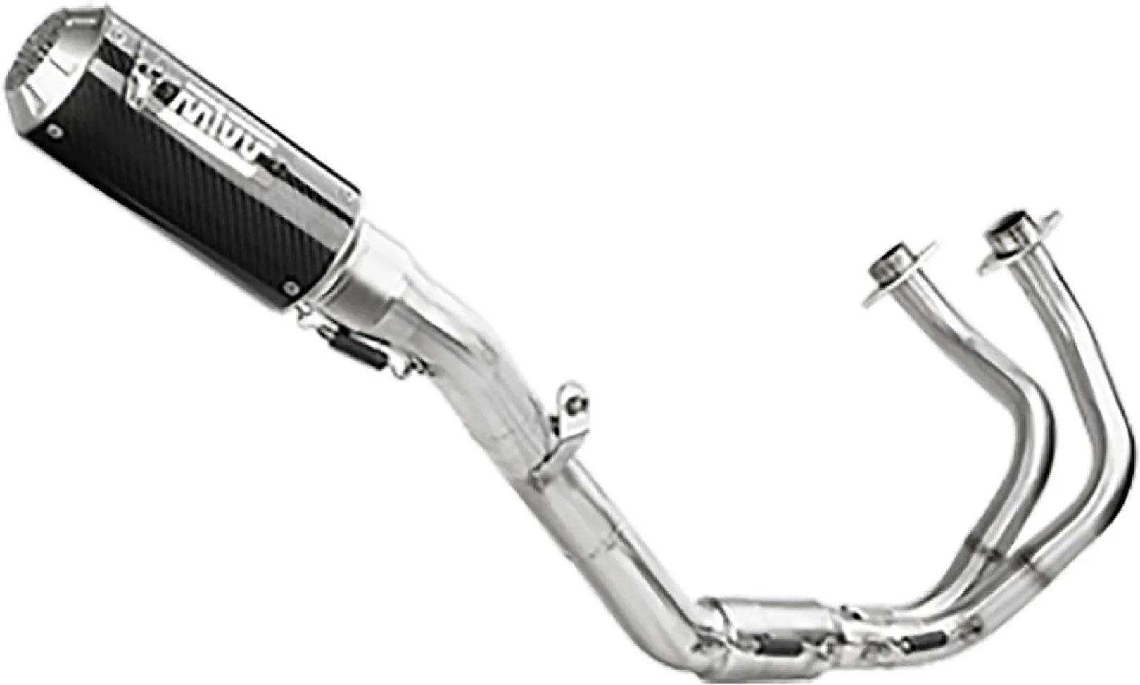 Sistema De Escape Completo Sin Catalizador Y Sin Homologación Acústica Mk3 Carbono - Mivv Compatible Con Kawasaki Z 650 (2024)