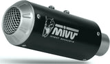 Tubo De Escape Sin Catalizador Y Sin Homologación Acústica Mk3 Acero Negro - Mivv Compatible Con Ktm 790 Duke (2018-2020)